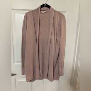 Ann Taylor Loft cardigan sweater blush large